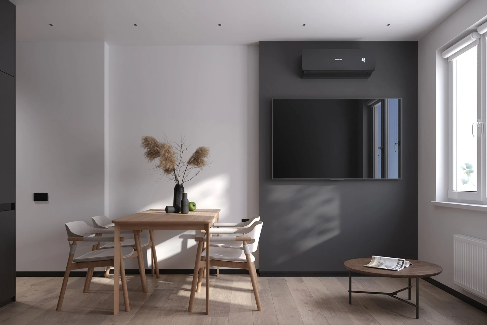 Minimal wood dining set by Feel The Space